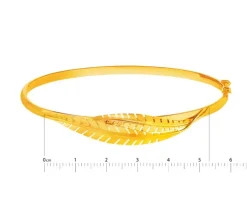 Złota bransoletka - liście