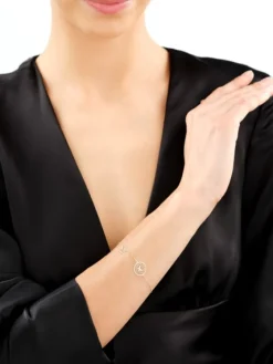 Złota bransoletka - motyle