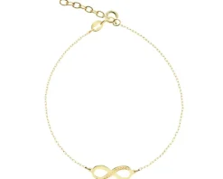 Złota bransoletka - nieskończoność