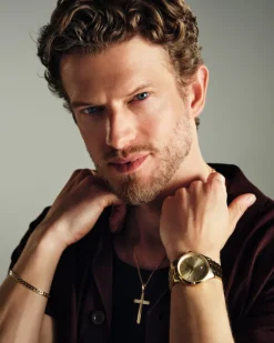 Złota bransoletka - pancerka