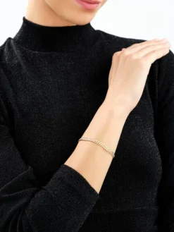 Złota bransoletka - pancerka