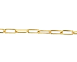 Złota bransoletka - paper clip