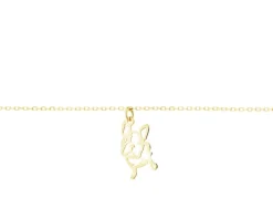 Złota bransoletka - pieski