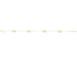 Złota bransoletka - serca