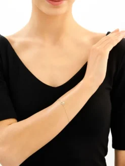 Złota bransoletka - serca