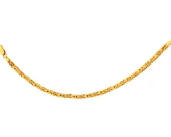 Złota bransoletka - splot królewski