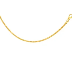 Złota bransoletka - splot królewski