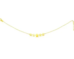 Złota bransoletka, ankier - gwiazdy