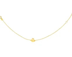 Złota bransoletka, ankier - stópki