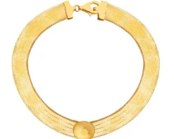 Złota bransoletka elastyczna