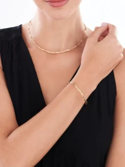 Złota bransoletka elastyczna