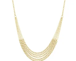 Złota bransoletka i naszyjnik - komplet