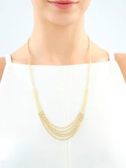 Złota bransoletka i naszyjnik - komplet