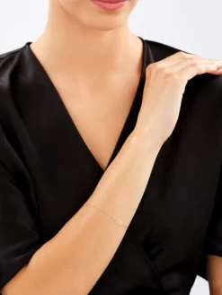 Złota bransoletka i naszyjnik - komplet - nieskończoności