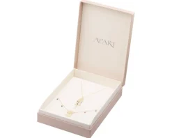 Złota bransoletka i naszyjnik, szkło szlifowane - komplet - łapacze snów