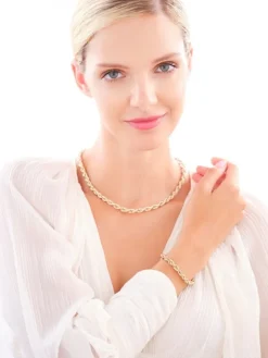 Złota bransoletka, kordel