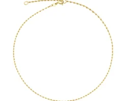 Złota bransoletka na nogę - kulki