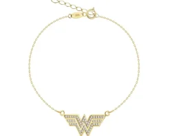 Złota bransoletka z cyrkoniami - DC, Wonder Woman, Warner Bros. Discovery
