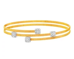 Złota bransoletka z cyrkoniami