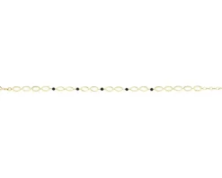 Złota bransoletka z cyrkoniami