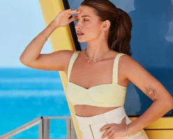 Złota bransoletka z cyrkoniami