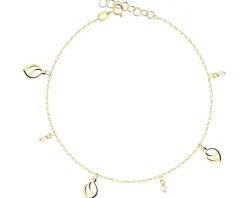 Złota bransoletka z cyrkoniami