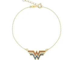 Złota bransoletka z cyrkoniami - DC, Wonder Woman, Warner Bros. Discovery