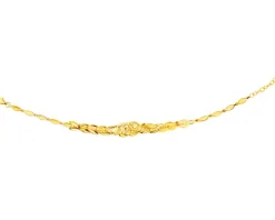 Złota bransoletka z cyrkoniami