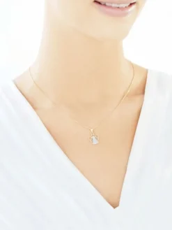 Złota zawieszka - aniołek