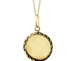 Złota zawieszka - aniołek