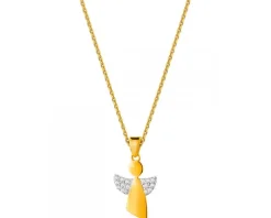 Złota zawieszka - aniołek