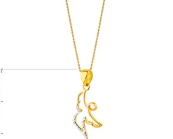 Złota zawieszka - aniołek