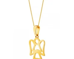 Złota zawieszka - aniołek