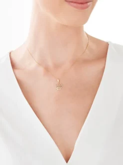 Złota zawieszka - aniołek