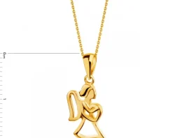 Złota zawieszka - aniołek