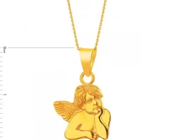 Złota zawieszka  - aniołek