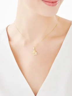 Złota zawieszka  - aniołek