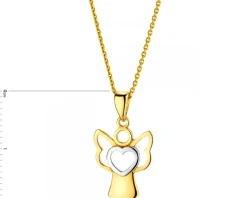 Złota zawieszka - aniołek