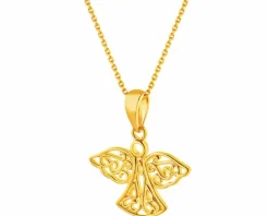 Złota zawieszka - aniołek