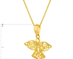 Złota zawieszka - aniołek