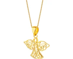 Złota zawieszka - aniołek
