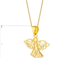 Złota zawieszka - aniołek