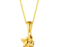 Złota zawieszka - aniołek