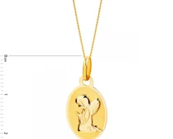 Złota zawieszka - aniołek