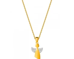 Złota zawieszka - aniołek