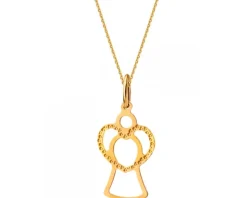 Złota zawieszka - aniołek