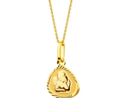 Złota zawieszka - aniołek