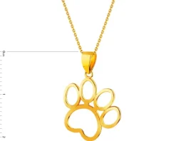 Złota zawieszka - łapka