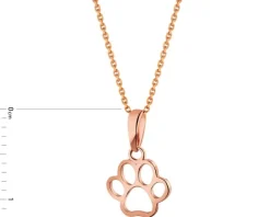 Złota zawieszka - łapka