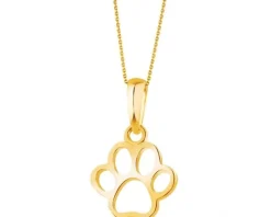 Złota zawieszka - łapka